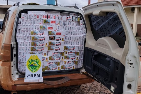 Polícia faz apreensão de 50 caixa de cigarros em Moreira Sales