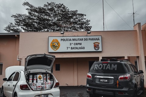 Carga de cigarros é apreendida na rodovia