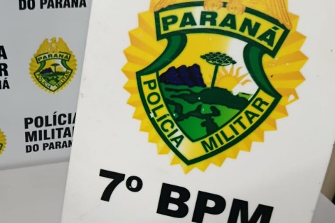 PM recupera carro com alerta de furto em oficina de funilaria de Cruzeiro do Oeste